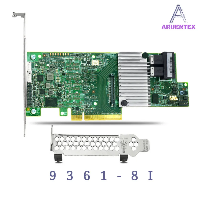 ARUENTEX LSI MegaRAID SAS 9361 8i LSI00417 1GB cache SFF8643 RAID0.1.5.