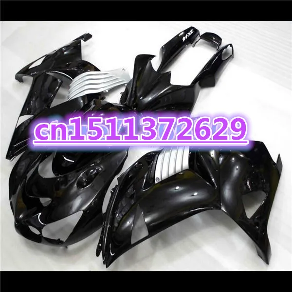 

All black Motorcycle Fairing For KAWASAKI ZX14R 2006 2007 2008 2009 2010 2011 ZZR1400 ZX-14R 06-11 fairing zx 14r body-Dor D