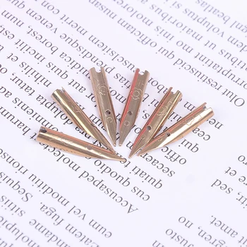 

6pcs 0.5mm Silver Luxury Fountain Ink Pen Point Nib School Stationery Store Item Fine Tool