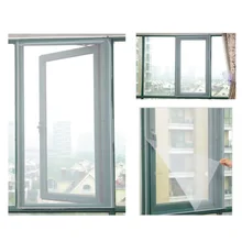 1.3M*1.5M DIY Self-adhesive Anti-mosquito Net Flyscreen Curtain Indoor Insect Fly Mosquito Bug Mesh Window Screen Home Supplies insect mosquito self adhesive window mesh door curtain