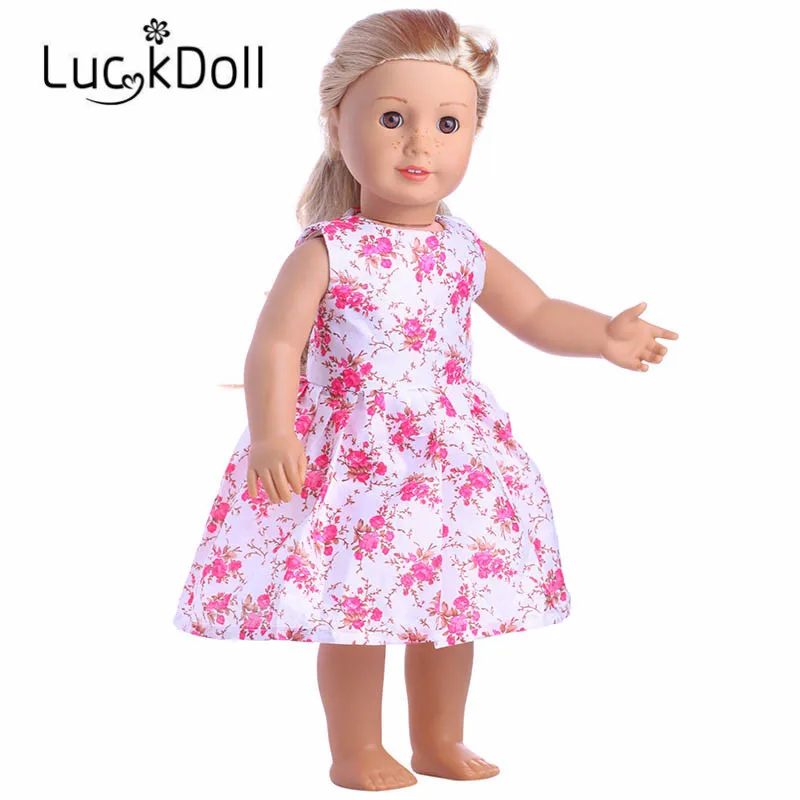 

4 New arrival skirt Fit 18 inch American girl doll Zapf best gift for kids free shipping(Only clothes)