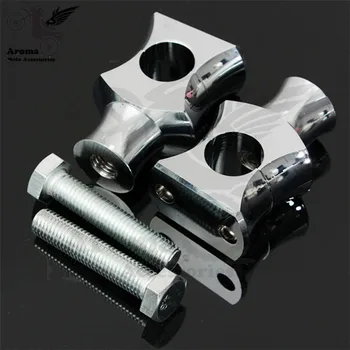 

retro motorcycle handlebar riser for Harley Davidson chopper Cruisers motorbike handle bar Clamps 22mm unviersal chrome sliver