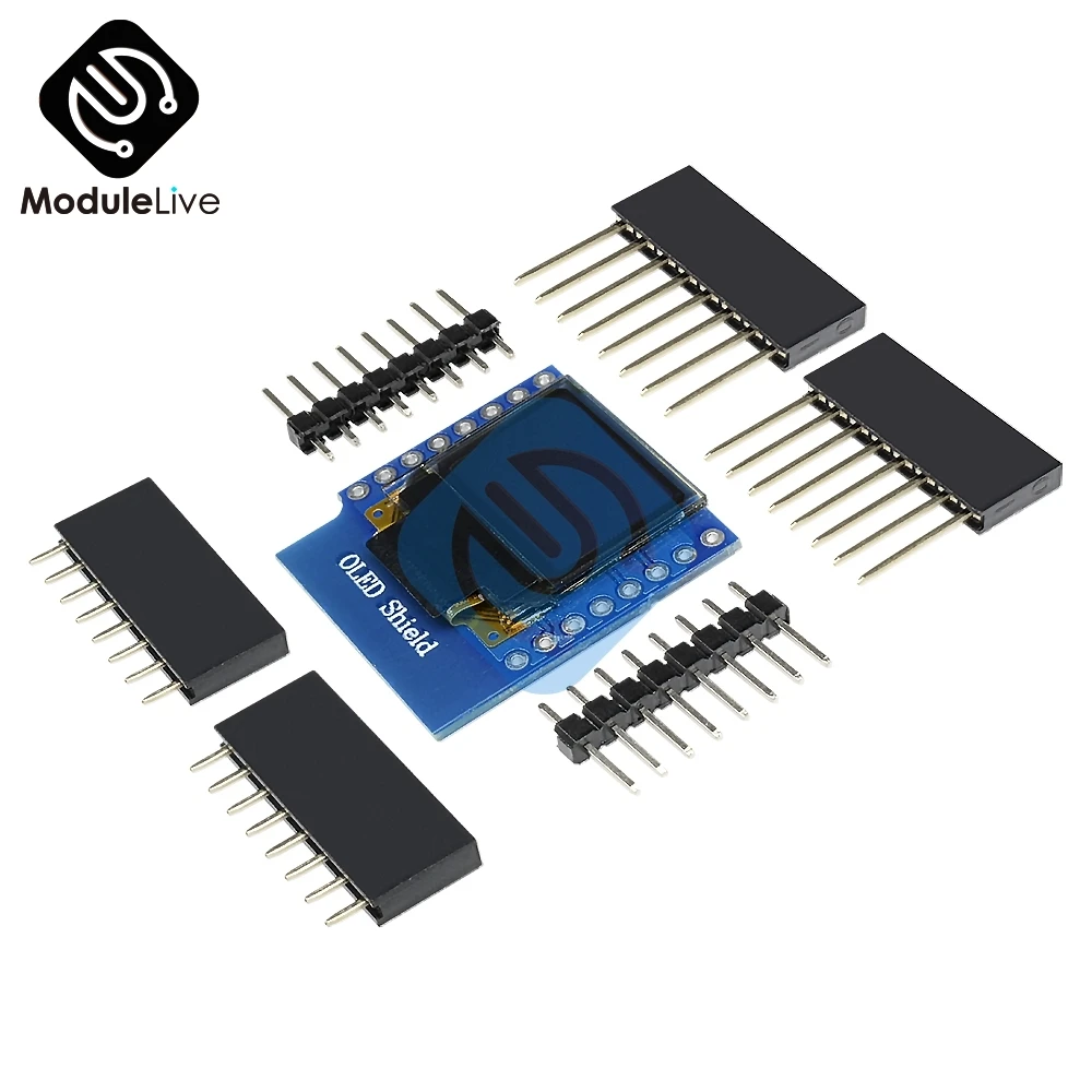 Модуль органического светодиода SSD1306 экран 0 66 дюйма 64x48 для WeMos D1 MINI ESP8266 ESP32 Arduino AVR
