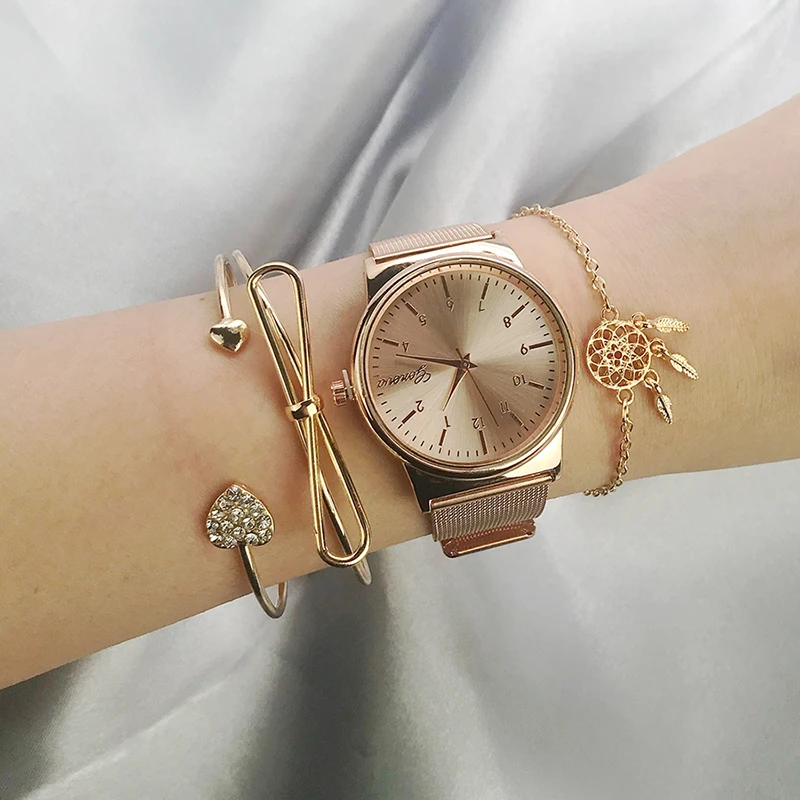 XIYANIKE 3 Pcs/set Bohemian Retro Bangle Gold Bow Heart Crystal Dreamcatcher Pendant Feather Open Bracelet Women Party B228 | Украшения и