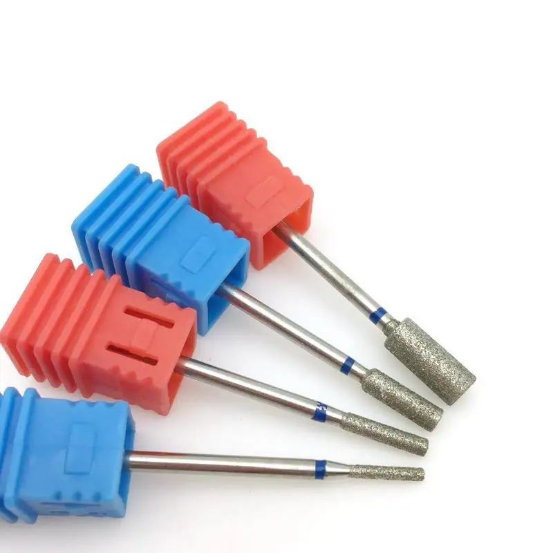 

4 Type Cone Diamond Nail Drill Bit 3/32" Rotary Burr Bits For Manicure & Pedicure Drill Accessories Nail Beauty Tools