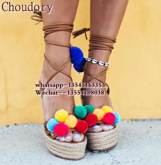 pom pom espadrilles