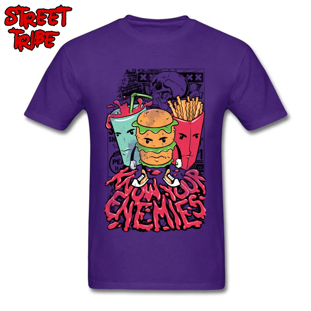 StreetDesign Short Sleeve Tops Tees Lovers Day Discount O Neck 100% Cotton Fabric Tops Shirts Male T Shirts 2018917Y20  2018917Y20 purple