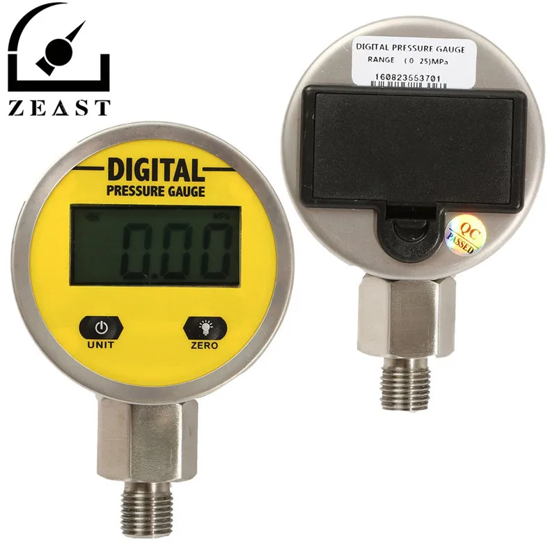 

Brand New 3V 250BAR/25Mpa Digital Display Oil Pressure Hydraulic Gauge Pressure Test Meter For Gas Water Oil Durable