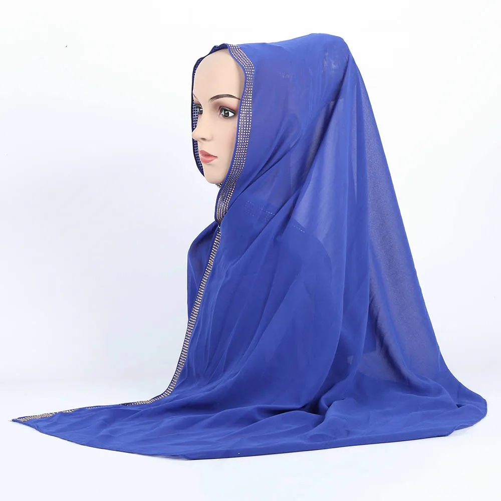 

foulard femme muslim hijab scarf Pearl snow imitation scarf luxury brand bufandas invierno mujer moda verano women 2019 70*170cm
