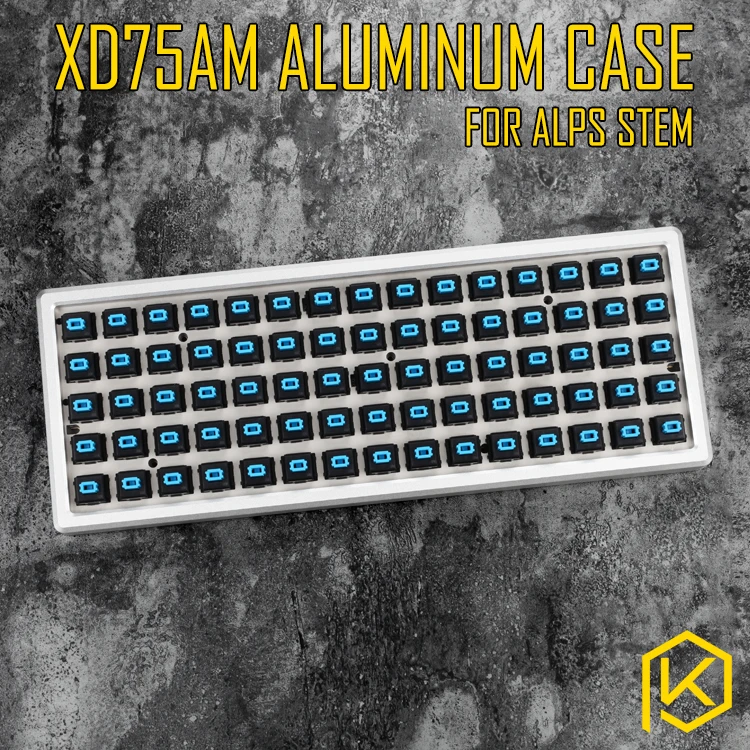 

xd75 Anodized Aluminium case for alps matias xd75am 60% custom keyboard acrylic panels acrylic diffuser gh60 xd64 xd60 60%