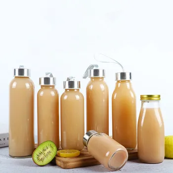 

Creative Cold Tea Bottle Juice beverage bottle Camellia milk tea bottle fermentation bottle