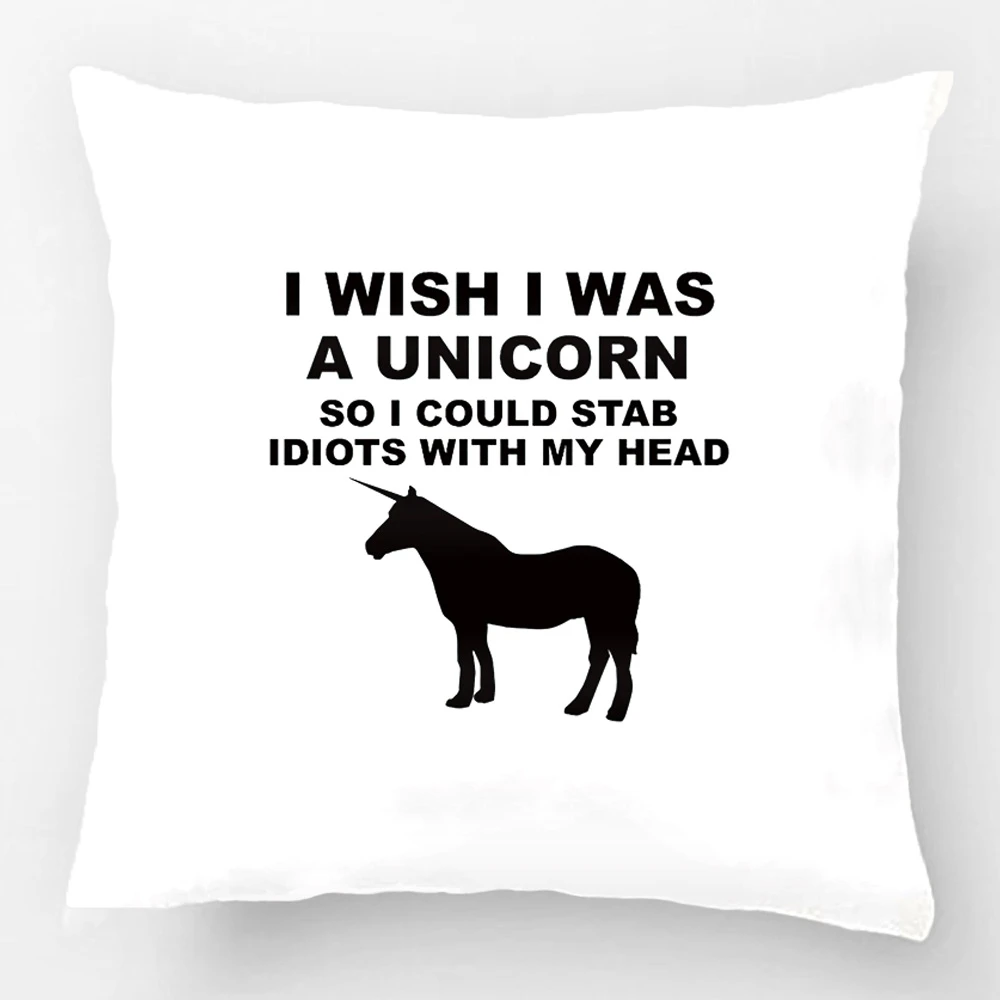 

Наволочка-Подушка с единорогом, свадебная декоративная наволочка для подушки, наволочка, подарок на заказ для автомобильного дивана, сиденья, подушки, чехол