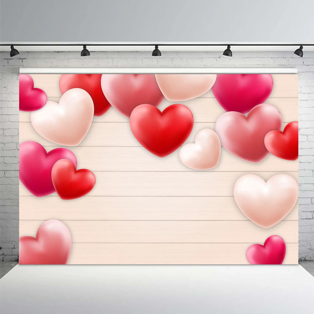 Pink Heart Shape Bokehs Backdrop 10x7ft Abstract Wedding Ceremony Photography Background Romantic Love Lovers Couple Baby Party Decor Valentines Day Studio Photo Prop Event Wallpaper 