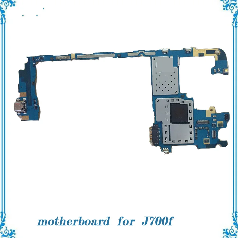 

Unlocked for Samsung galaxy j7 j700f daul card motherboard replacement original used mainboard with full chips Logic Board