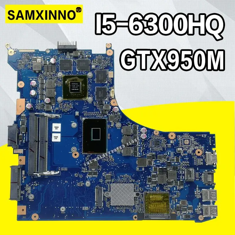 

ROG GL552VW REV2.1 Laptop motherboard for ASUS GL552VW GL552VX GL552V ZX50V Test original mainboard I5-6300HQ GTX950M/2GB 40-pin