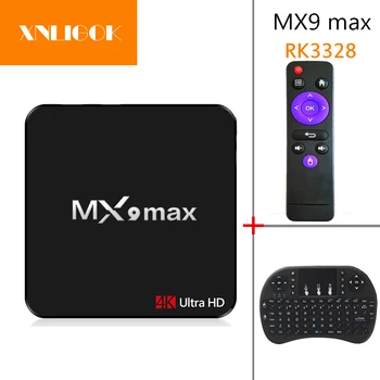 

Android 7.1 MX9 Max RK3328 Quad Core 64bit Android 7.1 2G RAM 16G ROM H.265 4K MX9 Smart TV Box