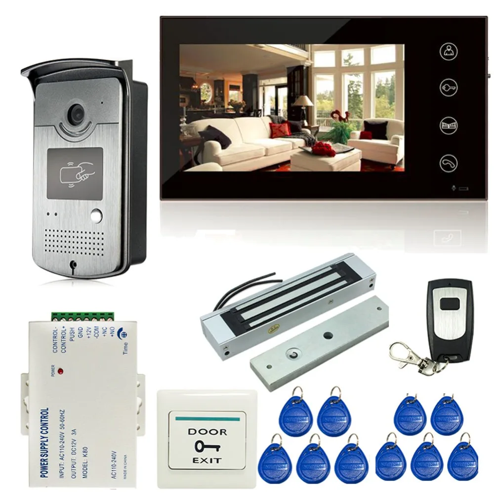 7 inch Touch Screen LCD Color Video Door Phone Intercom