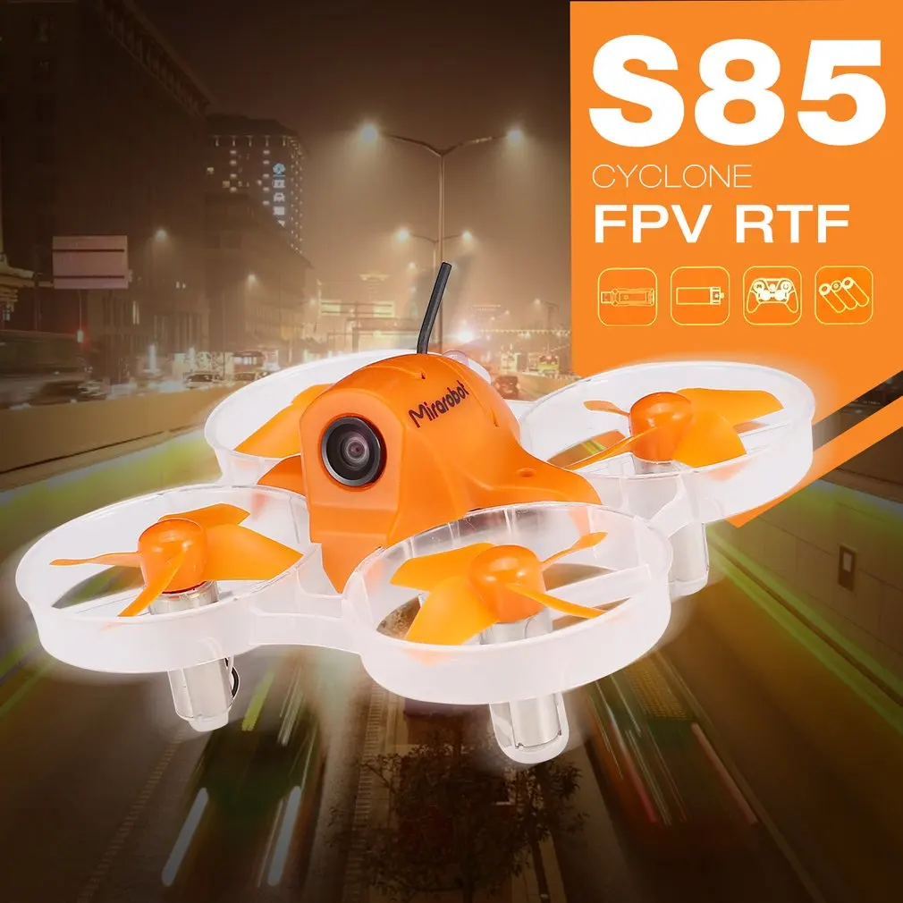 

HOT Mirarobot S85 5.8G Mini Micro High Speed RC FPV Racing Quadcopter Drone Aircraft with 5mW 600TVL Camera 3/6 axis Real-Time