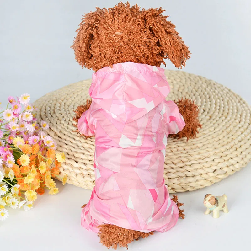 Одежда для маленьких собак водонепроницаемый дождевик для собак супер легкий тонкий солнцезащитный плащ для кошек и собак костюм для защиты от солнца