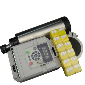 

2.2KW spindle 24000rpm AC220V ER20 air-cooled spindle kit+2.2KW VFD+spindle clamp 80mm+12 pieces ER20 collets