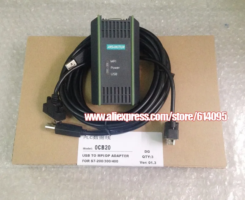 1kit Кабель для программирования USB-MPI+ S7-200/300/400 PLC DP/MPI используется для Siemens/6ES7972-0CB20-0XA0 Кабель для программирования WIN7 WIN8