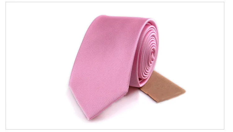 Полиэстер тонкий галстук для мужчин 6 см Для худой шеи галстуки синий черный сплошной горошек Полосатый Бизнес Узкая рубашка с галстуком аксессуары - Цвет: W05