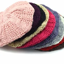 Bw178123 популярный зимний и осенний акриловый свитер, берет, шапка для женщин, теплая, вязаная шапка для модных девочек