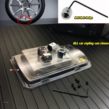 Dust-proof 4 pcs Emblema Do Carro Valver Hastes Caps Capas Anti-roubo de Tampas das Válvulas dos pneus Para Kia Mazda v -w Porsche Audi Benz Volvo bmw toyota