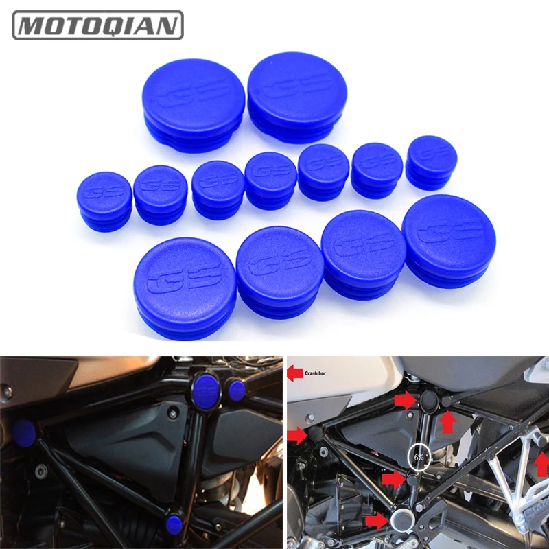 

Frame Caps Set Plug 13PCS For BMW R1200GS ADV Adventure 2013 - 2016 R1200GS LC Frame Hole Cover Plug Decoration Cover