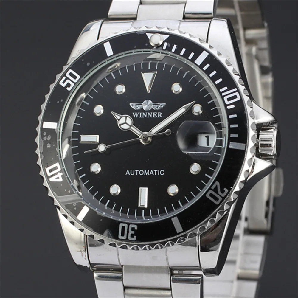 WINNER Men's Wrist Watch Military Sport Clock Automatic Mechanical Watches Male Skeleton Sport Clock 122