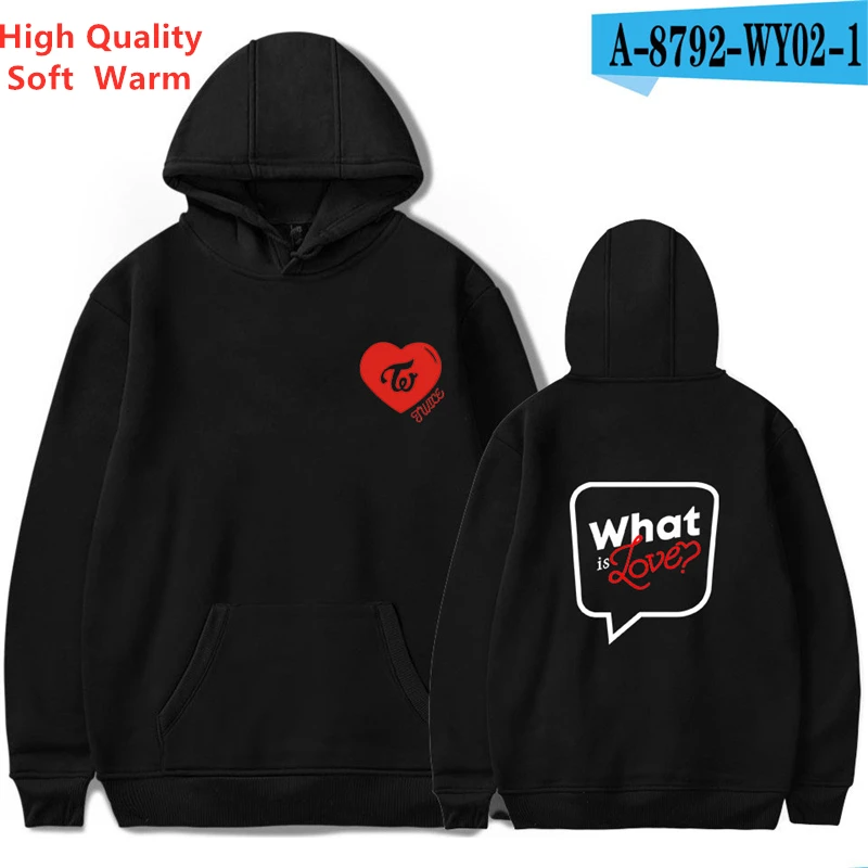 

Twice Hoodie What Is Love Printed Kpop Clothes Korean Clothes Women Sweatshirts Hooded Printed Hoodie Black Men Women Clothing