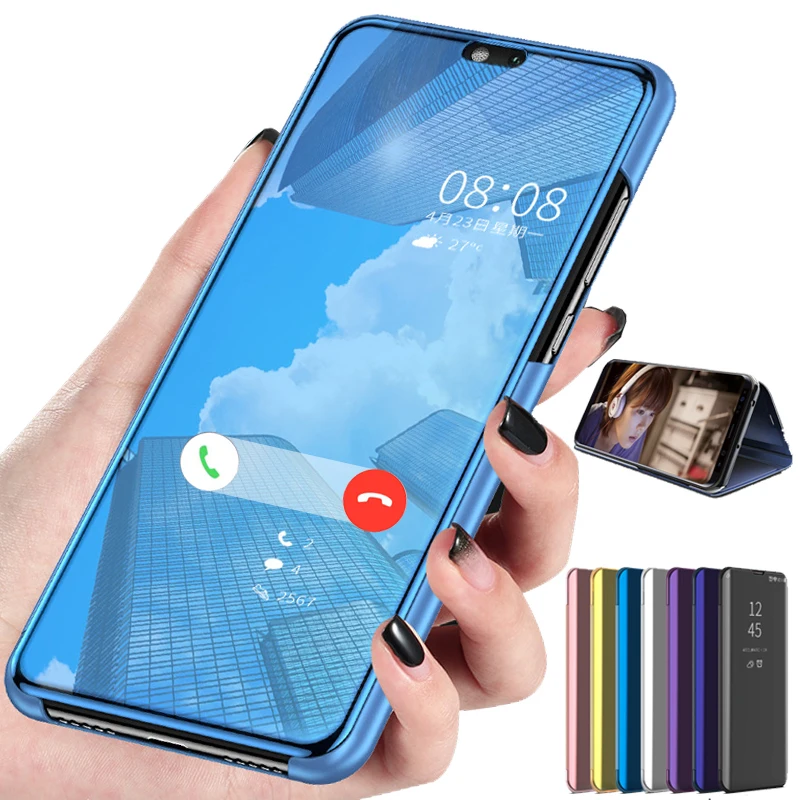 

Mirror Flip Case For Samsung Galaxy A30 Smart Cover Case For Samsung Galaxy A50 A20 A30 A40 A10 A60 A70 A80 A90 Cases Standing