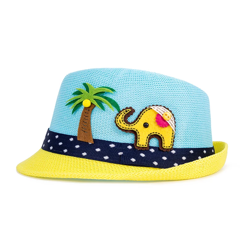 MOLIXINYU/Летняя Детская шляпа; модная детская шапка для девочек и мальчиков; детская Солнцезащитная шляпа для маленьких мальчиков; пляжная соломенная детская джазовая шляпа