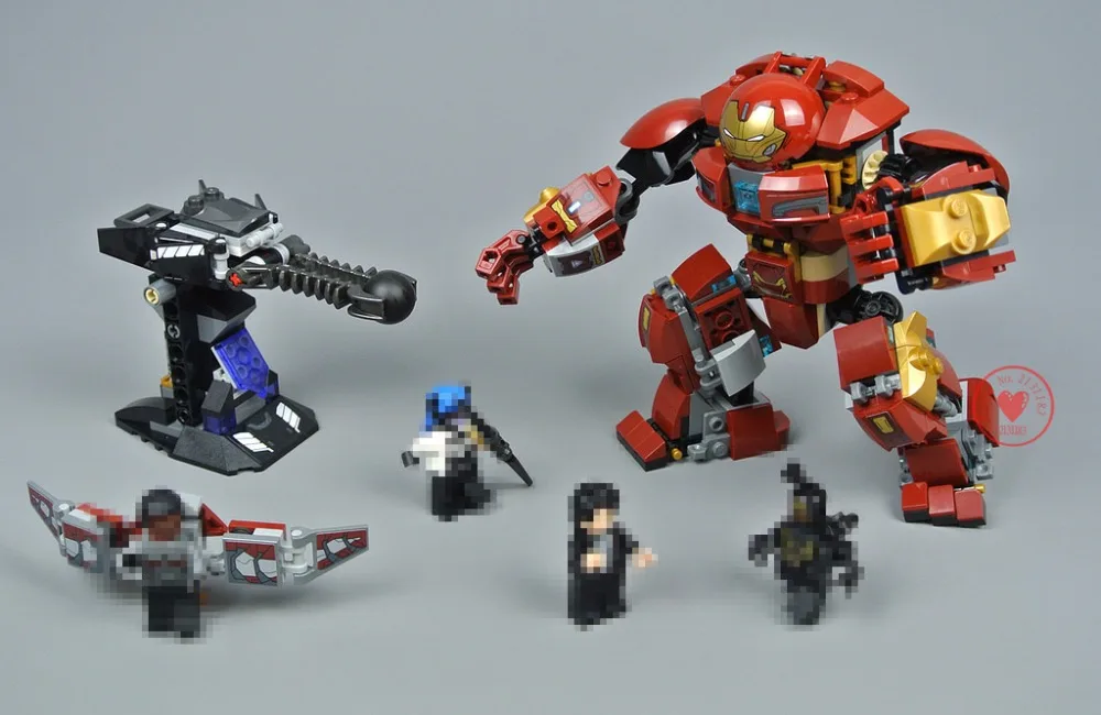 

New Super Heroes marvel Iron Man fit avengers Hulkbuster infinity war figures 76104 Building Blocks brick kid Toy gift