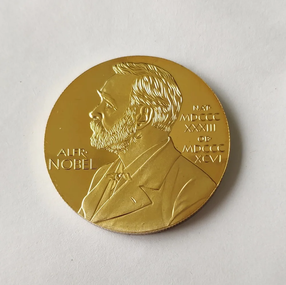 Nobel Prize in Physiology Medicine Lenin gold plated Nobel Head Portrait Coin (5)