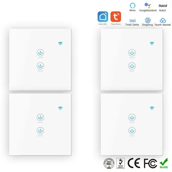 

Tuya Graffiti Smart Home European Standard 2 Control WiFi Switch Panel
