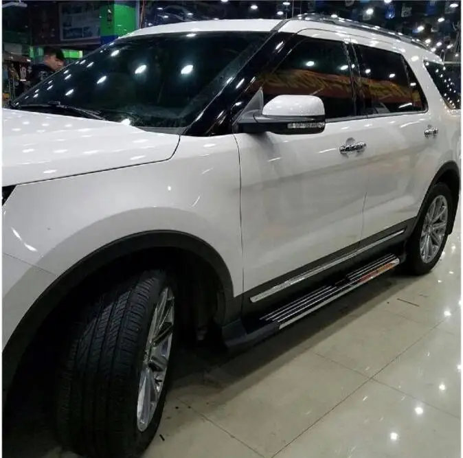 JIOYNG автомобиля алюминий сплав подножка Nerf бар педаль для Ford Explorer 2013 2014 2015|running