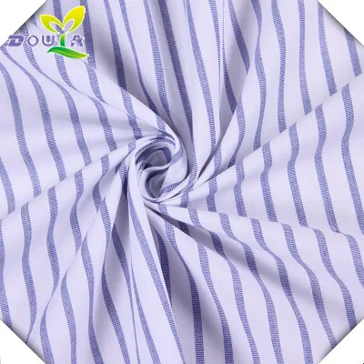 Хлопковая окрашенная пряжа рисовая и женская и детская одежда рубашка ткань полосатая рубашка ткань