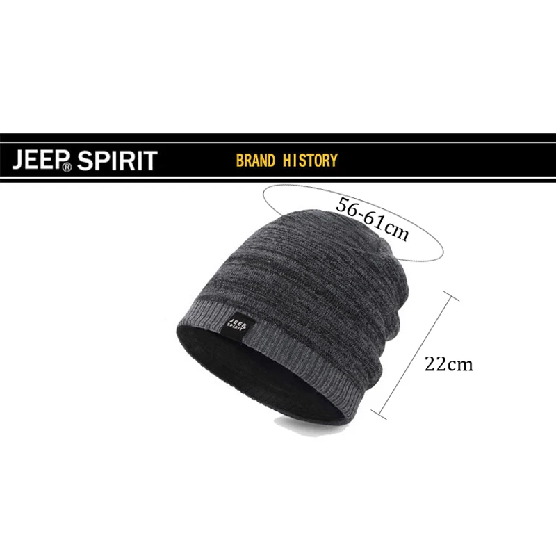 JEEP SPIRIT Beanie шапка мужская шапка женская шапка осенние зимние, вязаные, теплые кепки Унисекс Женская шапка invierno hombre Женская шляпка