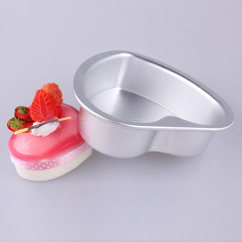 6 дюймов BakingPan форма сердца для выпечки пирожных с шоколадной начинкой потерять
