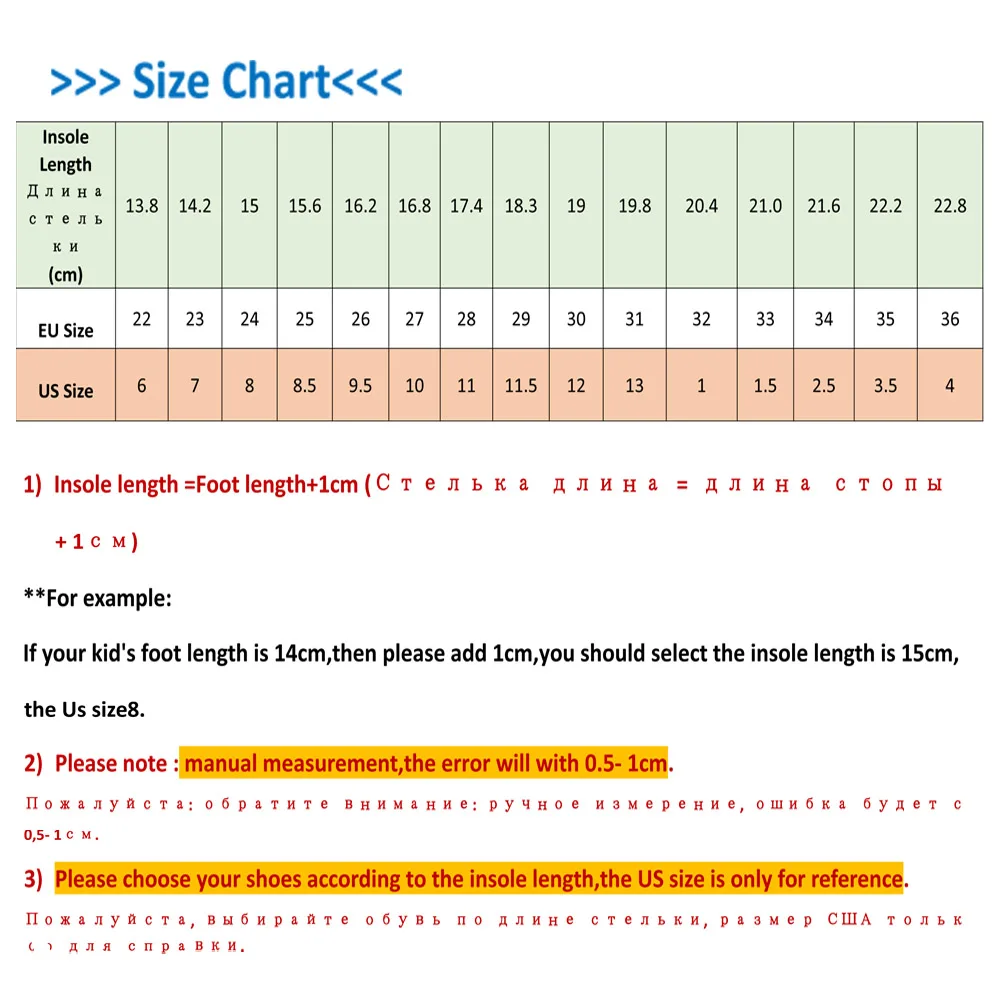 Russian Size Chart To Us Shoes