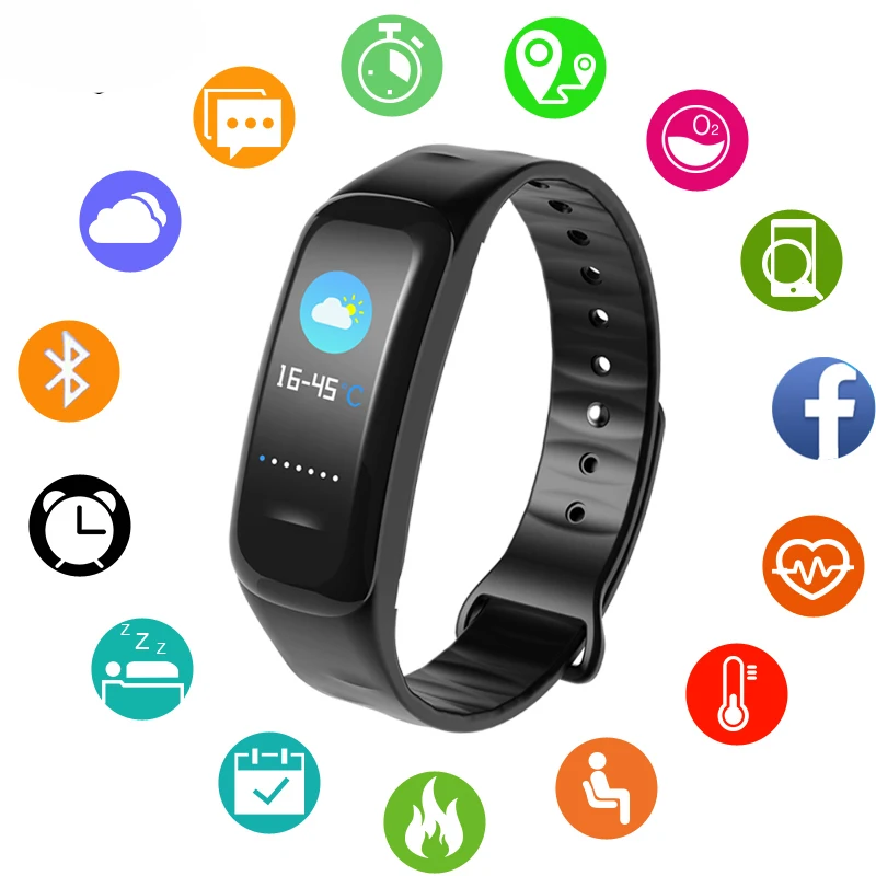 

Watch Women Men Smart Bracelet Sport Waterproof Blood Pressure Monitor Blood Oxygen Pedometer Top Smartes Watchs Woman