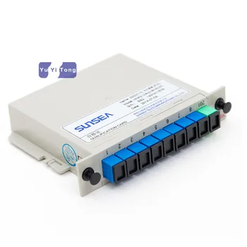 

5pcs Fiber Branching Device 1x8 Box Cassette Card Inserting PLC splitter Module SC Connector Fiber Optical PLC Fiber Tool