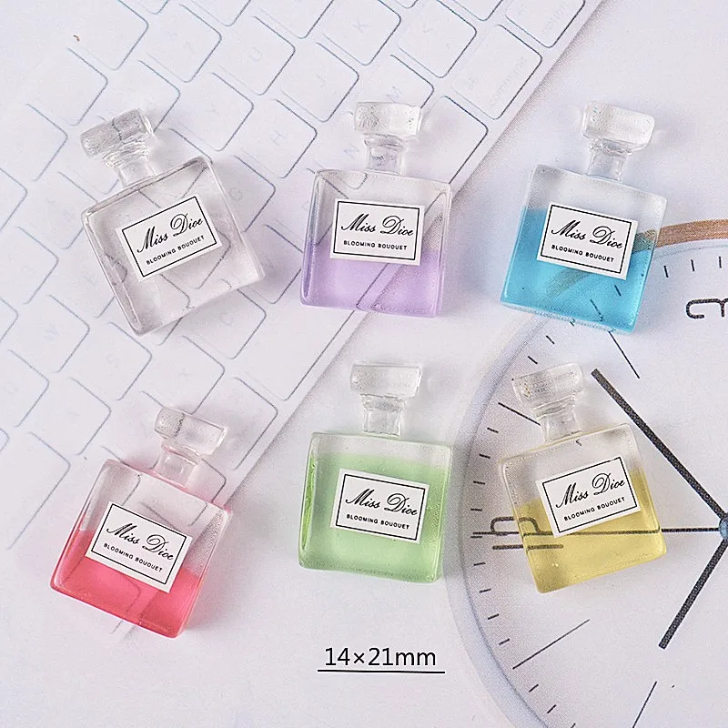 

6Pcs/Lot Perfume Bottle Polymer Slime Charms Modeling Clay DIY Kit Accessories Box Toy For Children Slime Supplies Filler