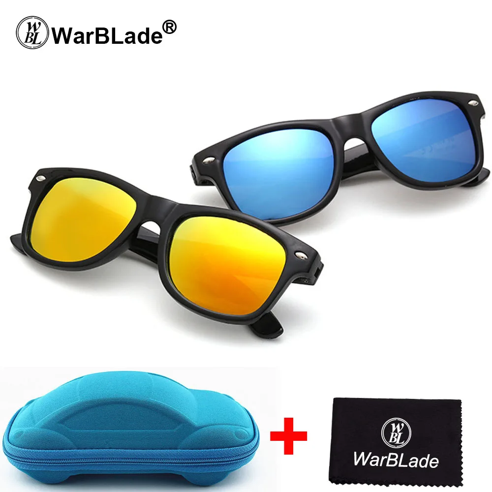 

WarBLade Cool Sunglasses for Kids Sun Glasses for Children Boys Girls Sunglass UV 400 Protection with Case Children Gift