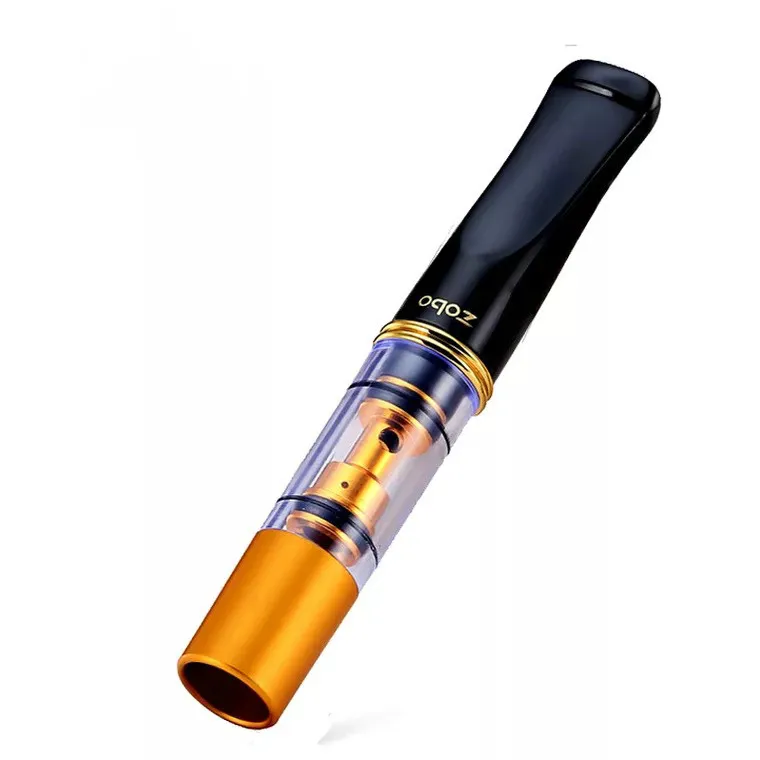 

Dual Filter Cigarette Accessory Cleanable Reusable Smoke Filter Circulating Type Metal Pipe Holder Mouthpiece
