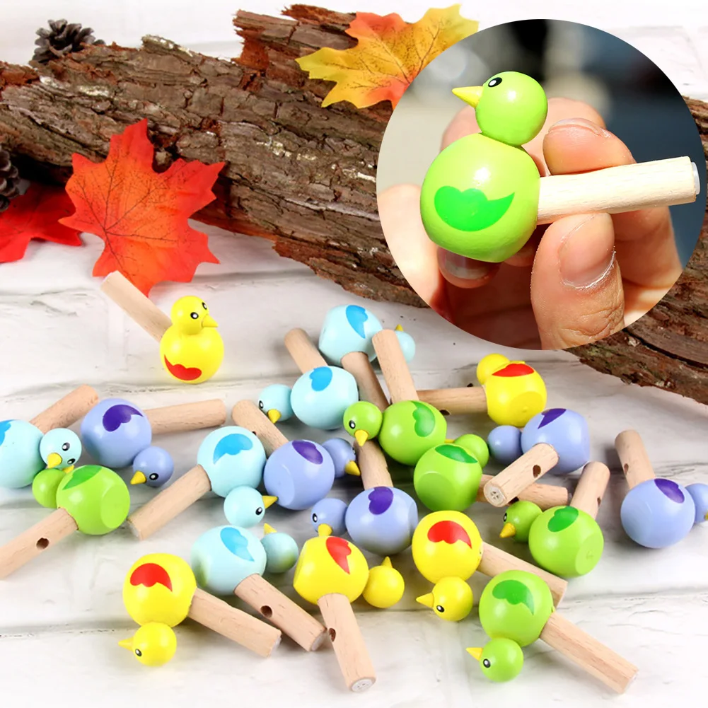 Мини Красочный Рисунок птица МОДЕЛЬ свисток музыкальный инструмент Развивающие детские игрушки