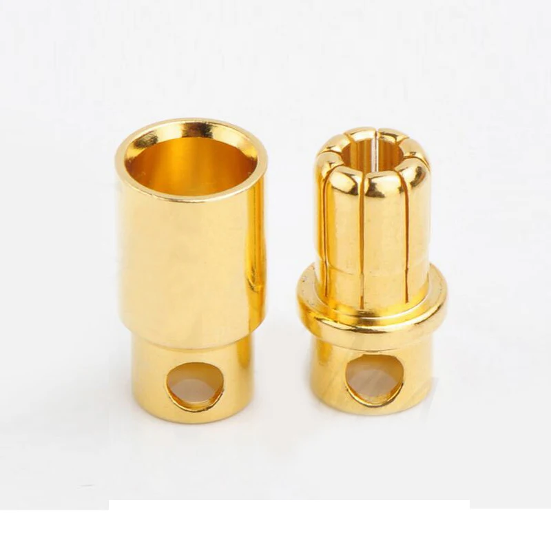 

10 pairs 8.0mm Gold Plated Bullet Connector Plug for RC Lipo Battery Banana Connector