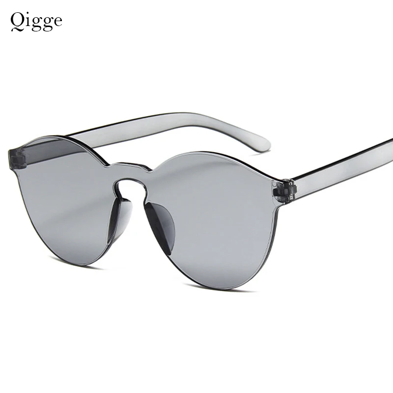 

2019 New Summer Women Rimless Sunglasses Transparent Shades Sun Glasses Female Cool Candy Color UV400 Eyewear Oculos De Sol