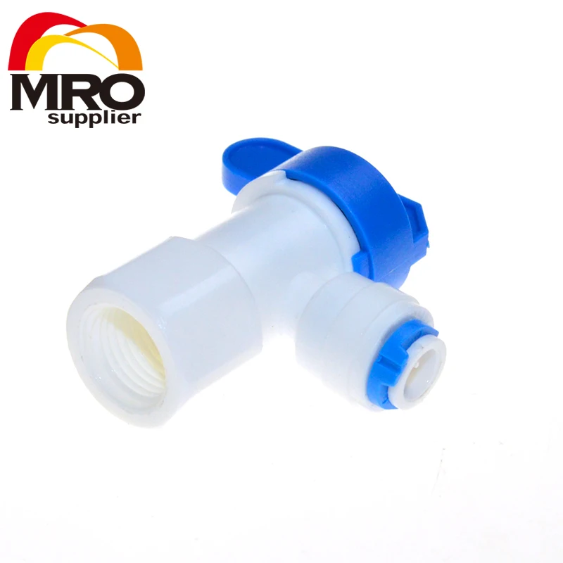 

Water Filter Parts Elbow 1/4 Female 1/4 Tank Ball Valve for Tube Quick Connect Water Purifier RO Reverse Osmosis System CSJ001